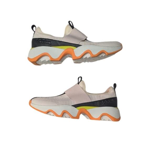 Sorel Women's Sneakers in White, Black, and Orange Size10.5 - Picture 2 of 8